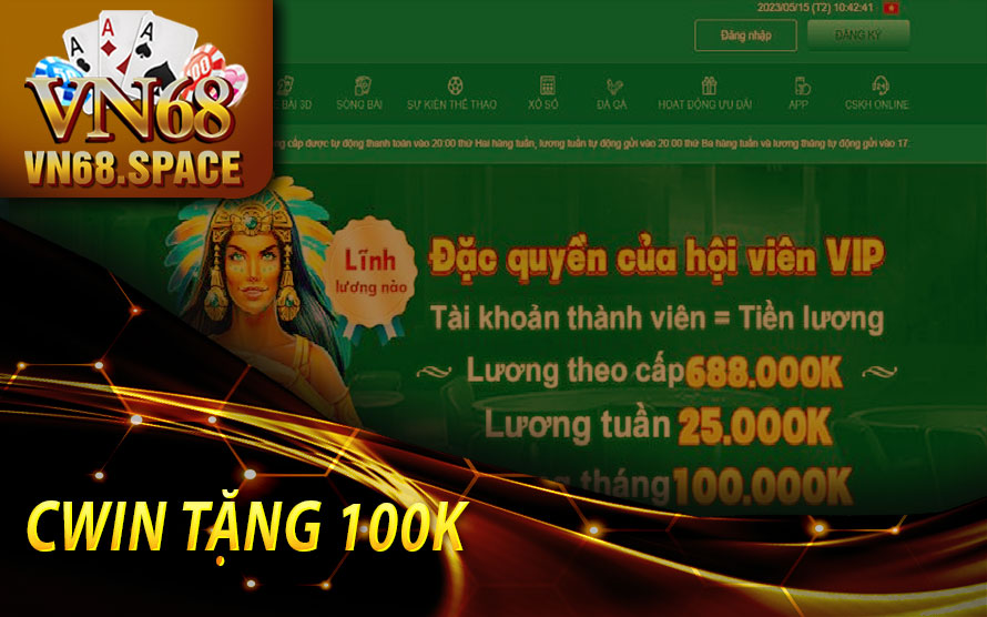 Cwin Tặng 100k